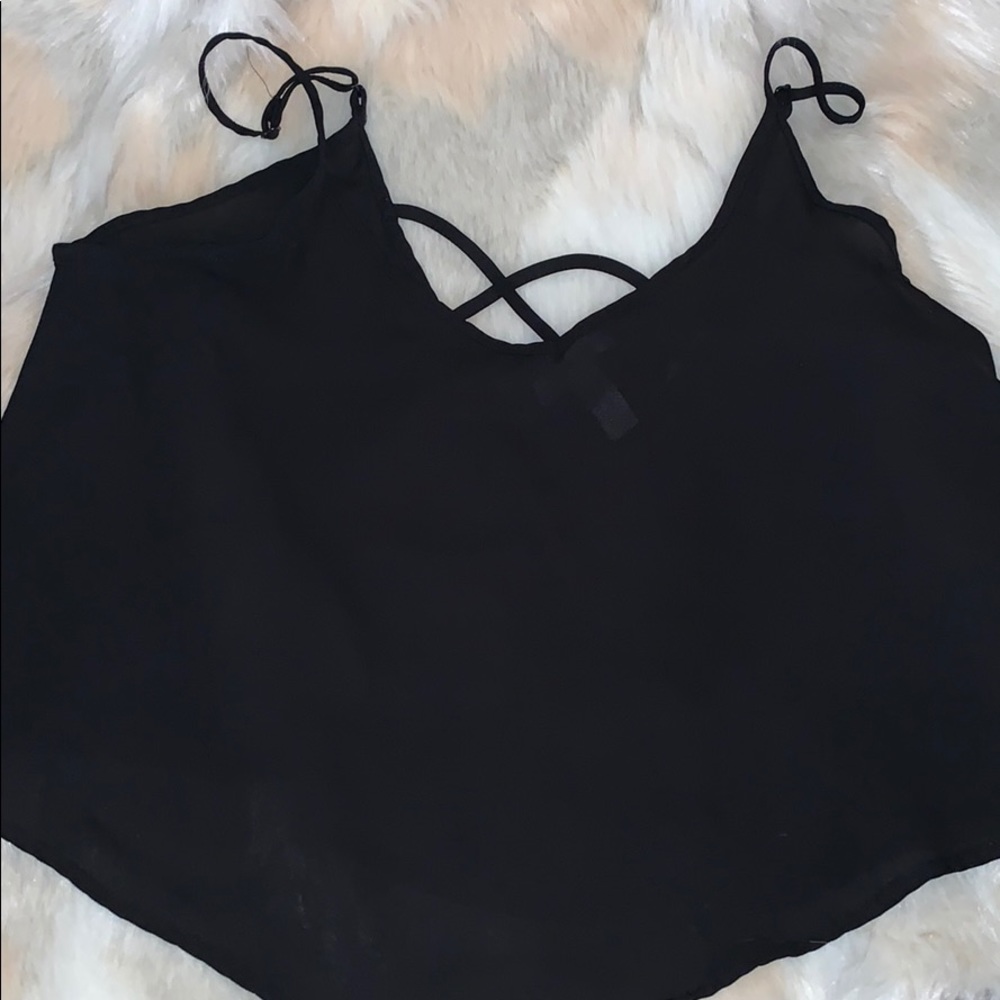COPY - Black flowy tank top